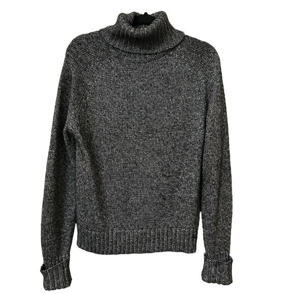 Anthropology Sweaters - Anthropologie charcoal gray/black turltleneck sweater with a lot of sparkle, S